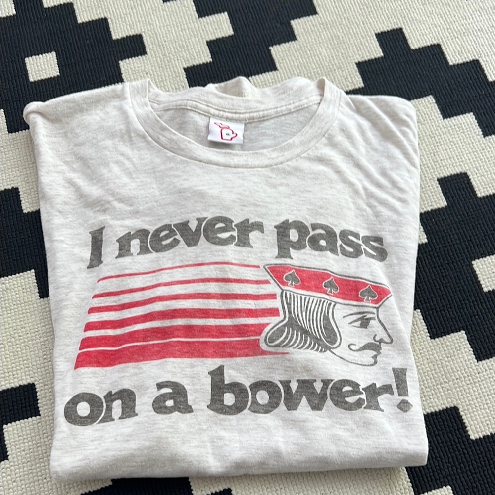 Kids Graphic Tee - Cream and Red
